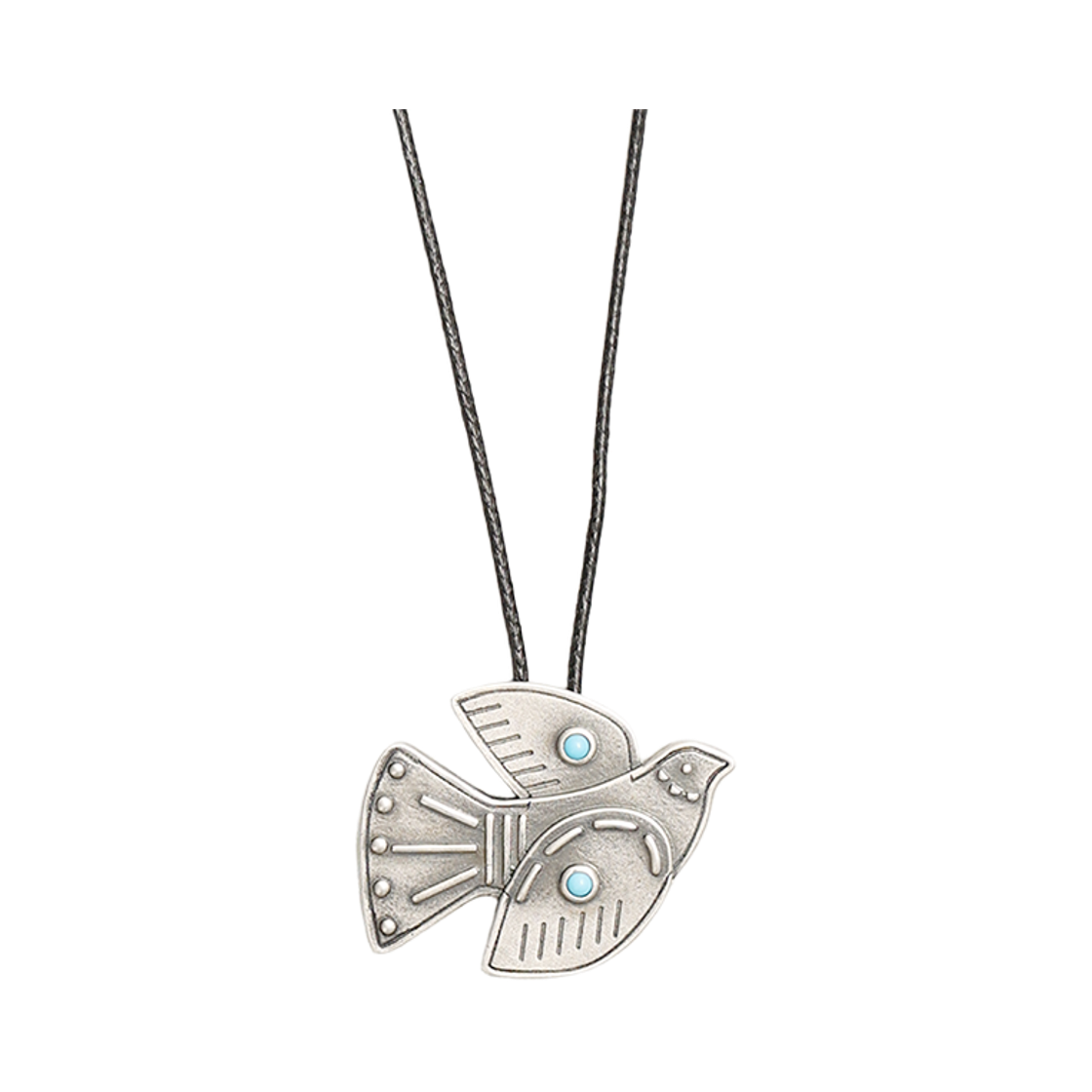 토우토우아카이브 피젼 타이 목걸이 실버 버니시(TOWTOW.ARCHIVE Pigeon Tie Necklace Silver Burnish)