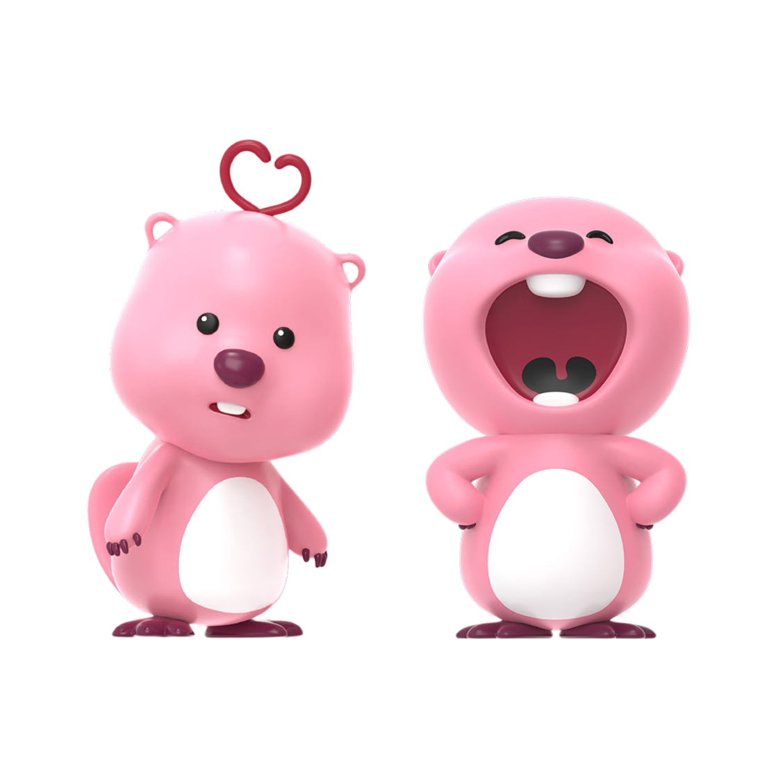 로이체 잔망루피 모니터 피규어 당당 & 두근(Royche Zanmang Loopy Monitor Figure Confident & Heart-Fluttering)