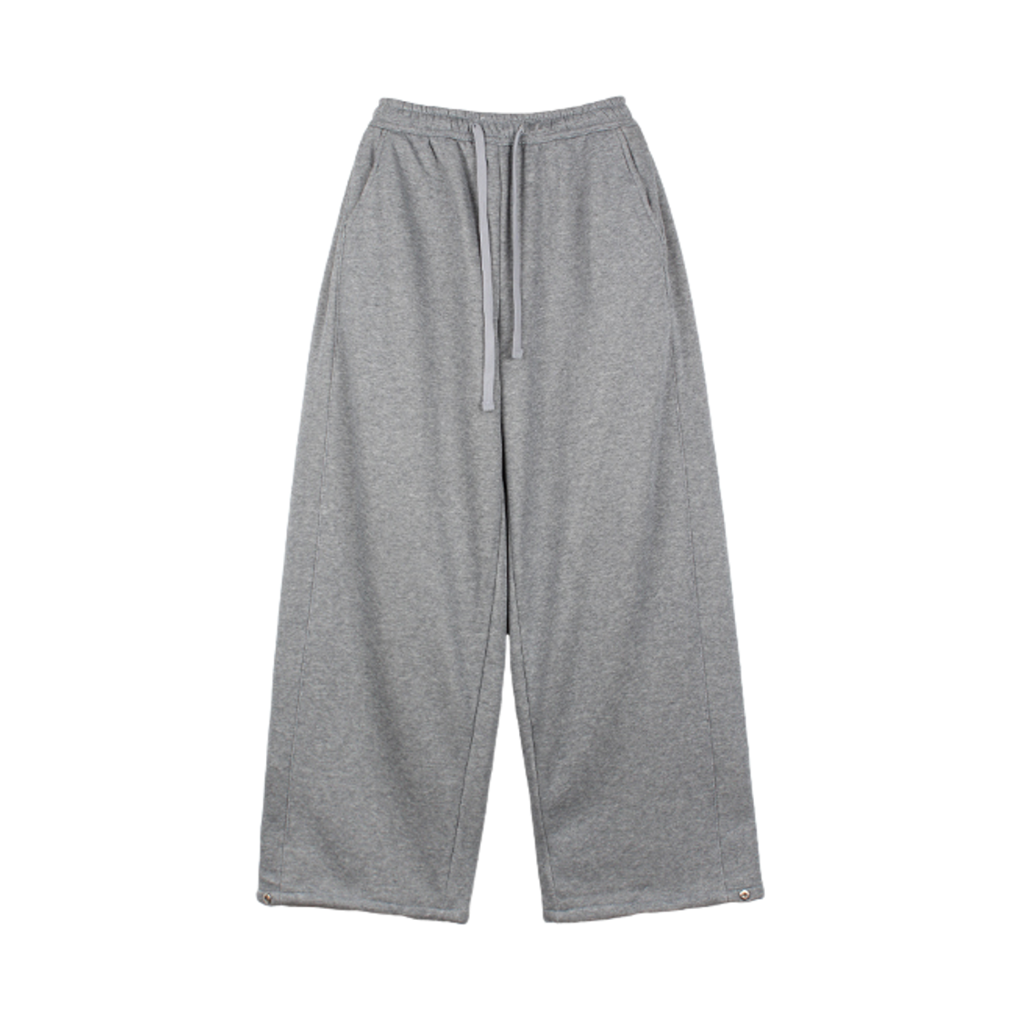 YT1003-그레이 GCLIP Balloon Fit Banding Snap Wide Training Sweat Pants Gray