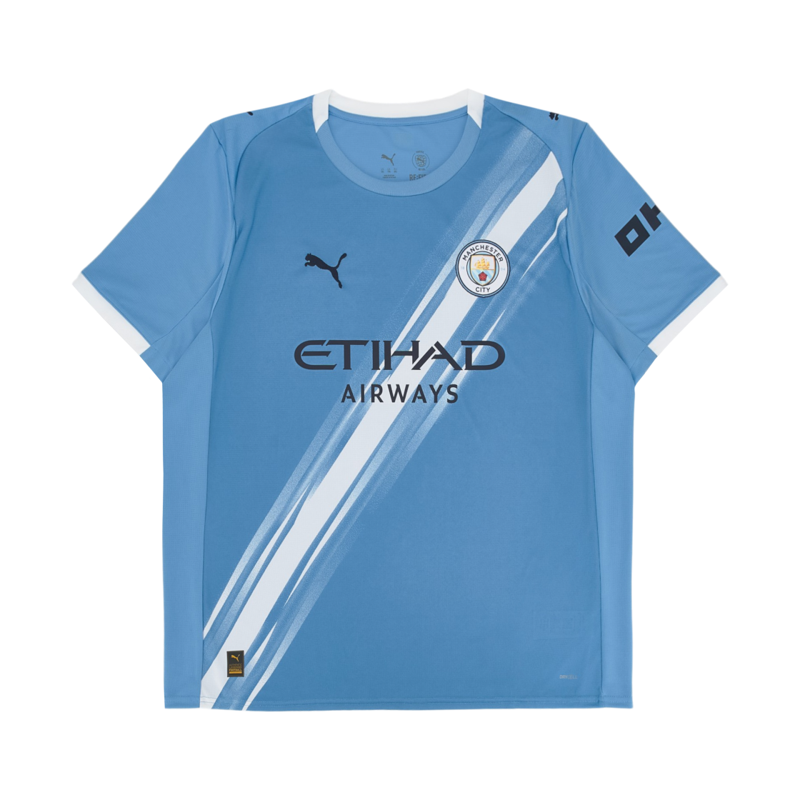 푸마 맨체스터 시티 2025/26 홈 레플리카 저지 팀 라이트 블루 (논 마킹 버전)(Puma Manchester City 2025/26 Home Replica Jersey Team Light Blue (Non Marking Ver.))