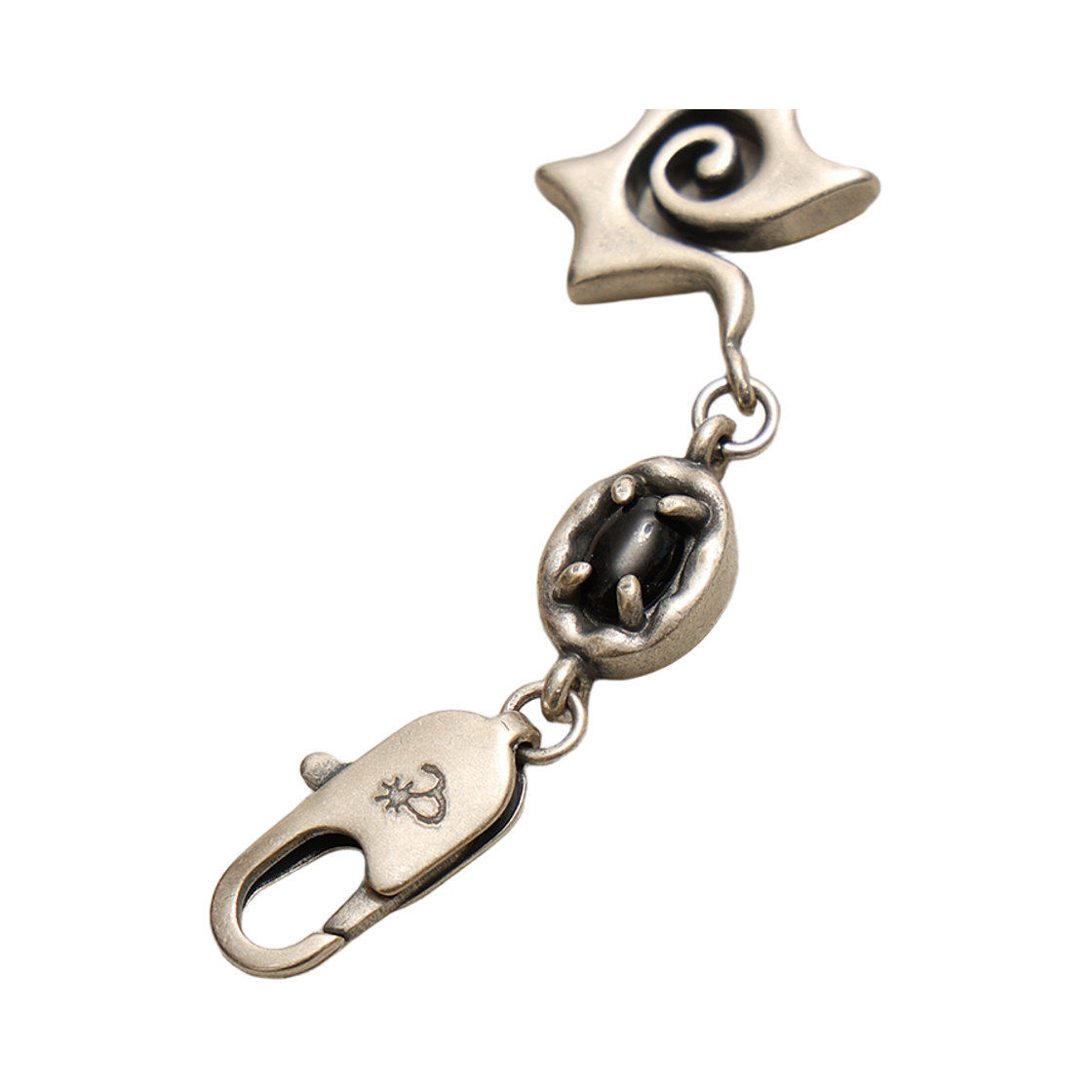 토우토우아카이브 스월 스타 젬 링크 팔찌 블랙(TOWTOW.ARCHIVE Swirl Star Gem Link Bracelet Black) - 4