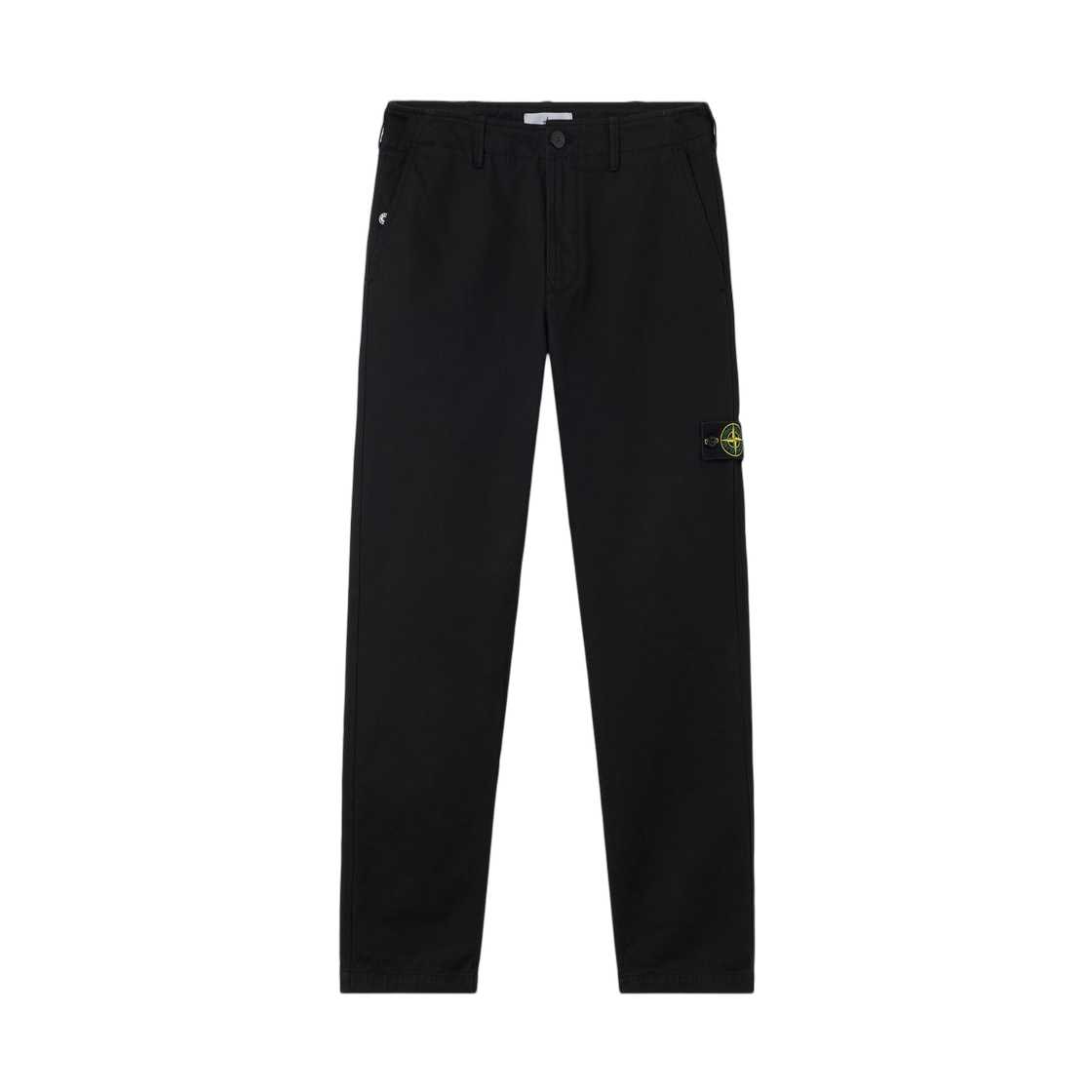 L2S1531000-01S0404-V0029 Stone Island 3100001 Dense Cotton-TC Regular-Fit Chino Trousers with Pockets Black - 26FW