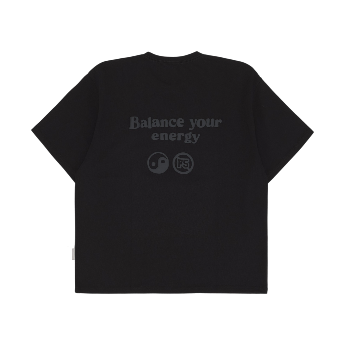 펑쉐이 더블 로고 티셔츠 블랙(Fengshui Double Logo T-Shirt Black) - 2
