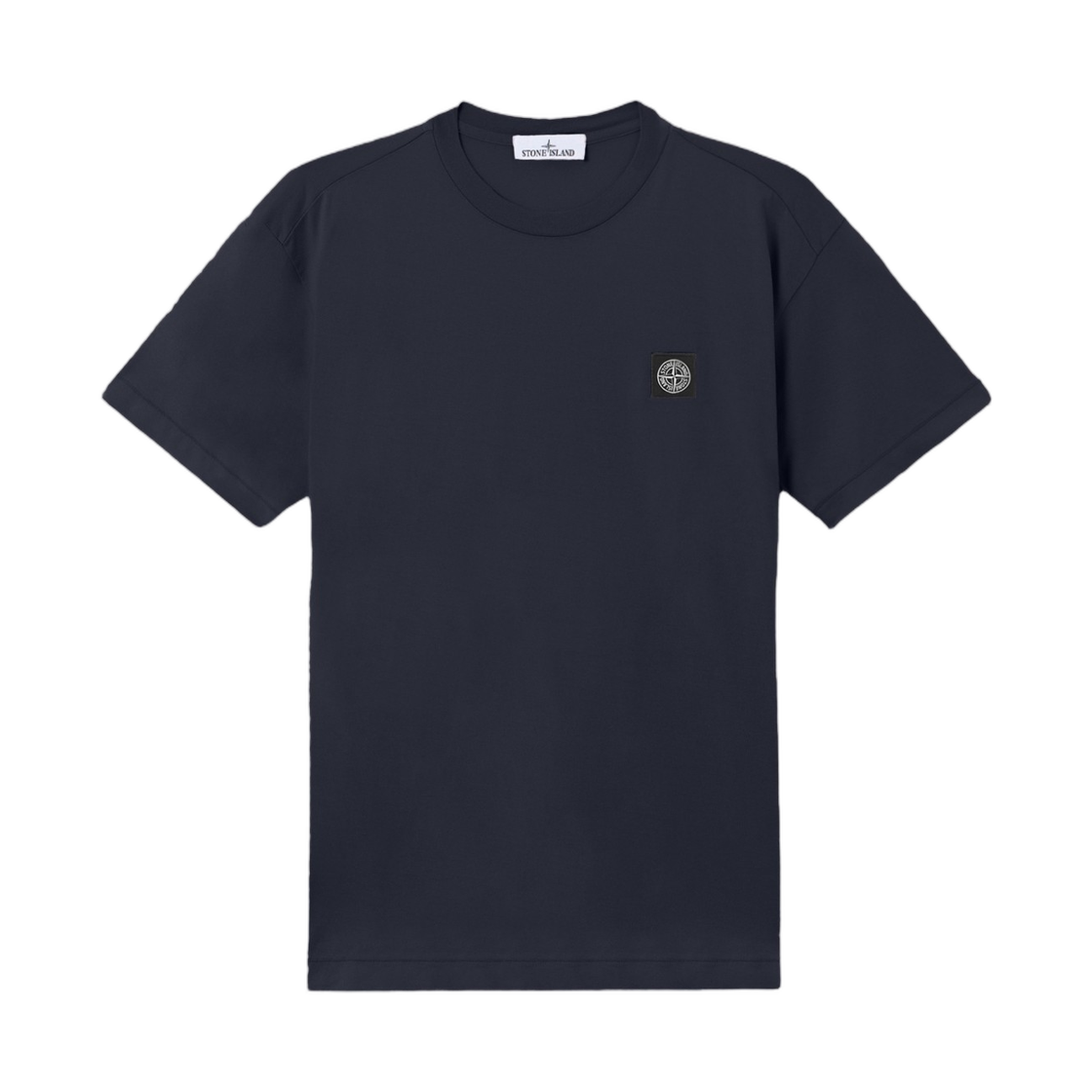 L2S1521000-27S0013-V0020 Stone Island 2100027 60/2 Cotton Jersey Slim-Fit T-Shirt with Compass Patch Navy Blue - 26FW