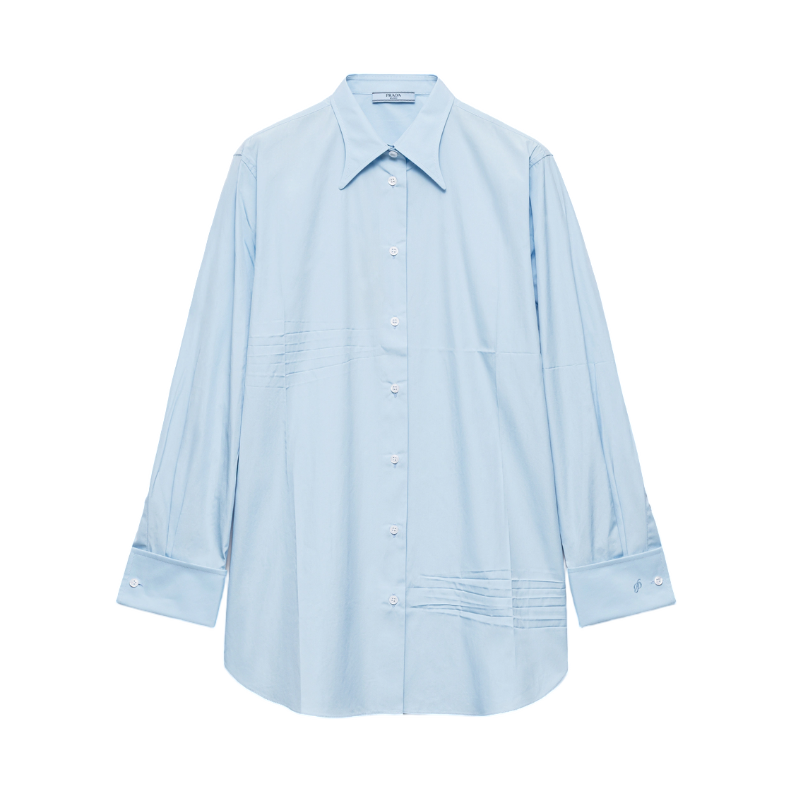 P482JR-126L-F0012 (W) Prada Poplin Shirt Sky Blue