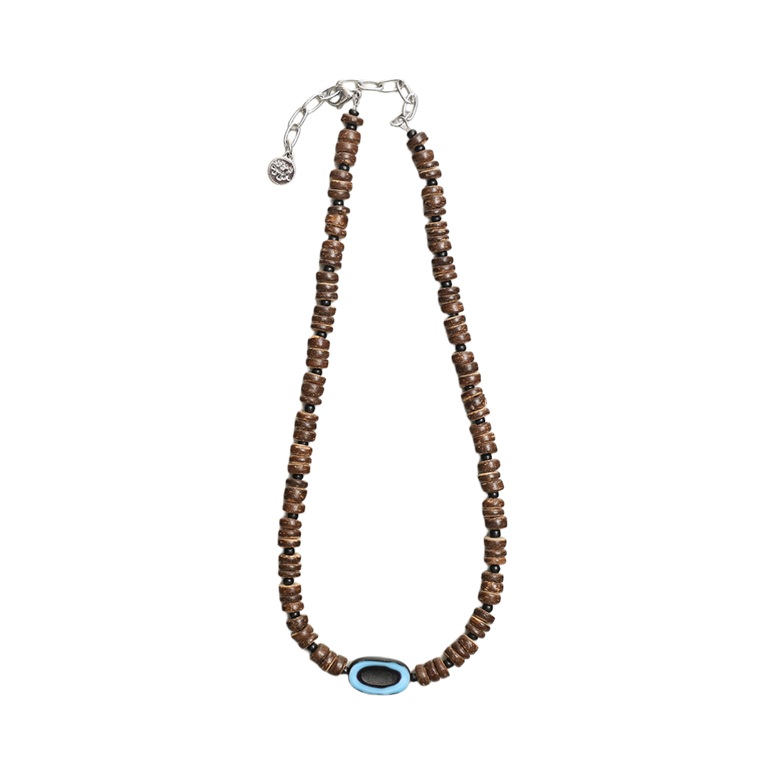 토우토우아카이브 오발 코코넛 목걸이 브라운(TOWTOW.ARCHIVE Oval Coconut Necklace Brown)