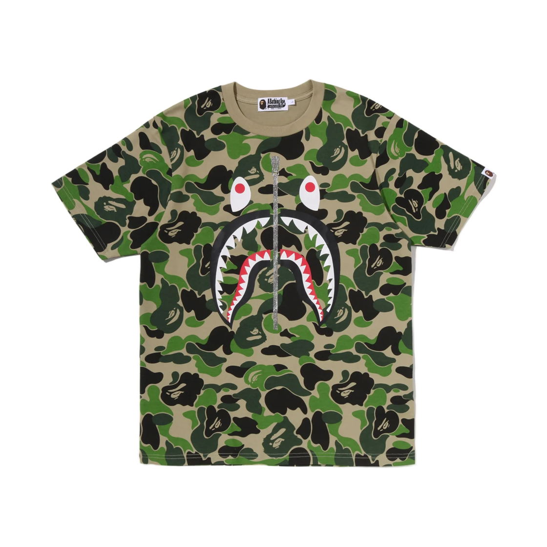- BAPE ABC Camo Shark T-Shirt Green
