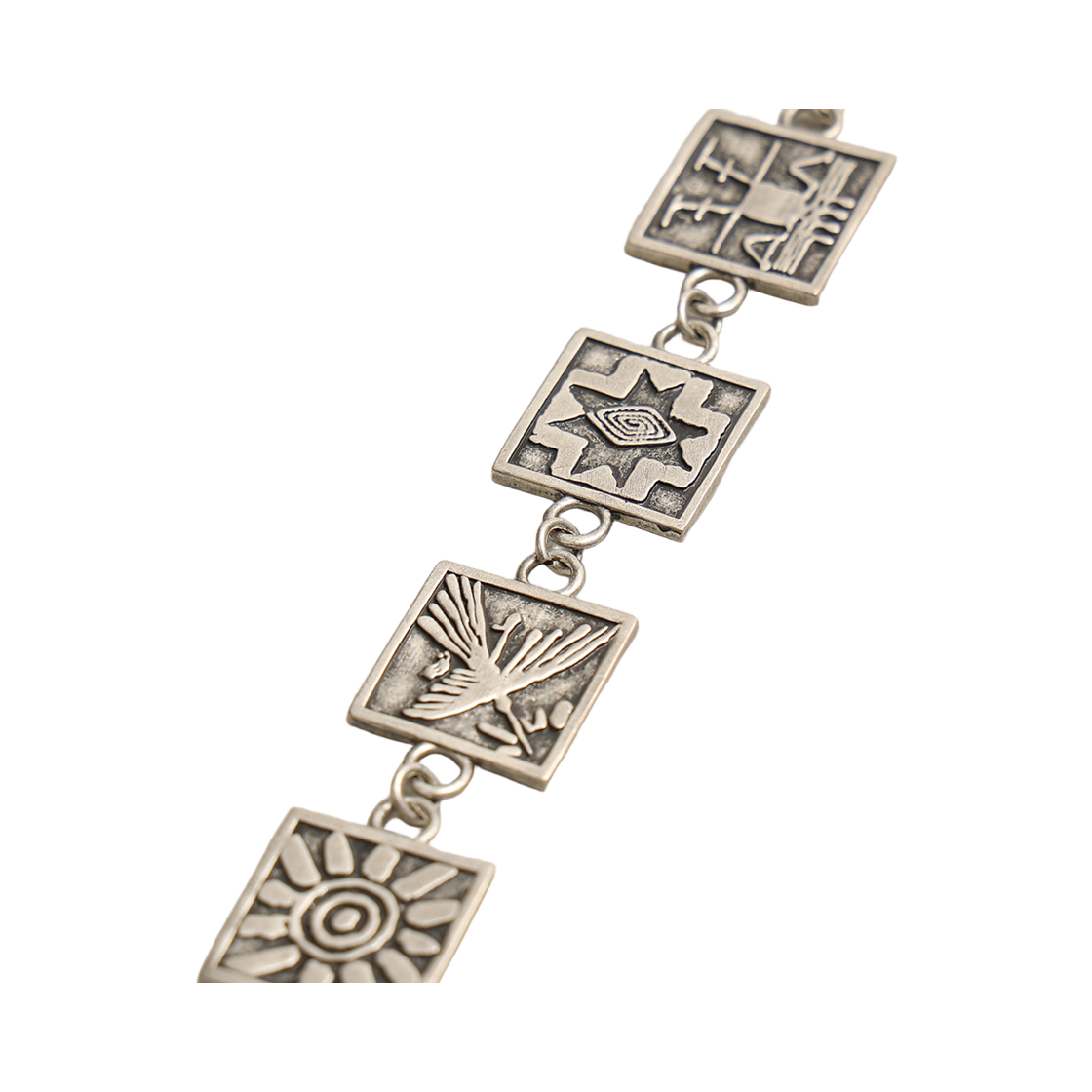 토우토우아카이브 스탬프 타일 체인 팔찌 실버 버니시(TOWTOW.ARCHIVE Stamped Tile Chain Bracelet Silver) - 3