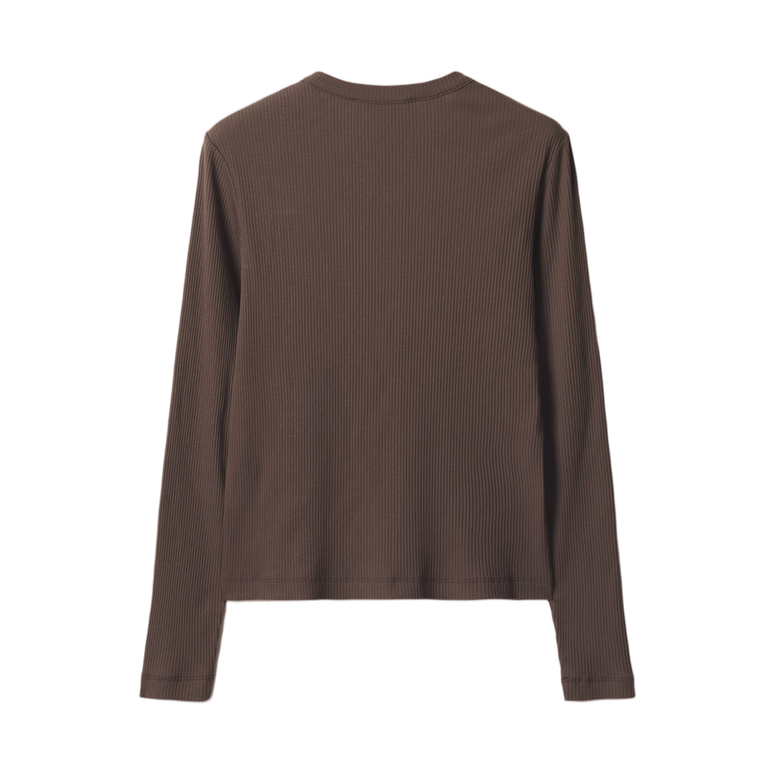 MRWJC00KA0052-0553 (W) Maison Kitsune Baby Fox Ribbed Cardigan Dark Wood