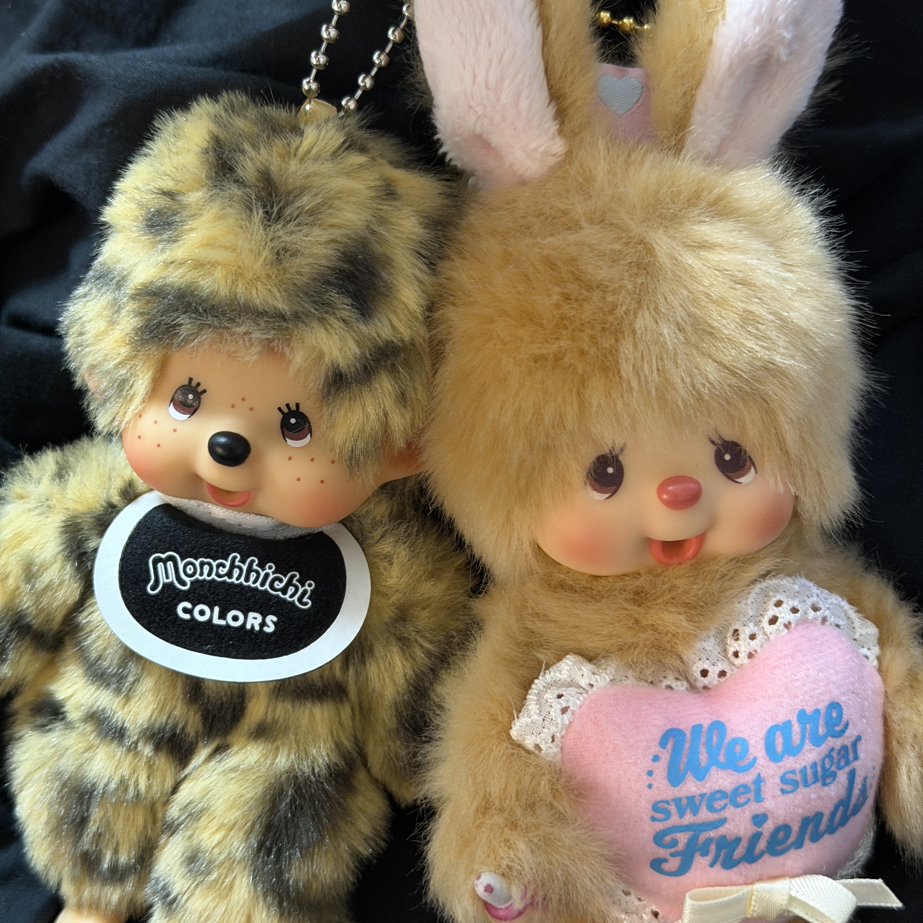 Monchhichi Colors Keychain Leopard Print 착용 스타일 - 2