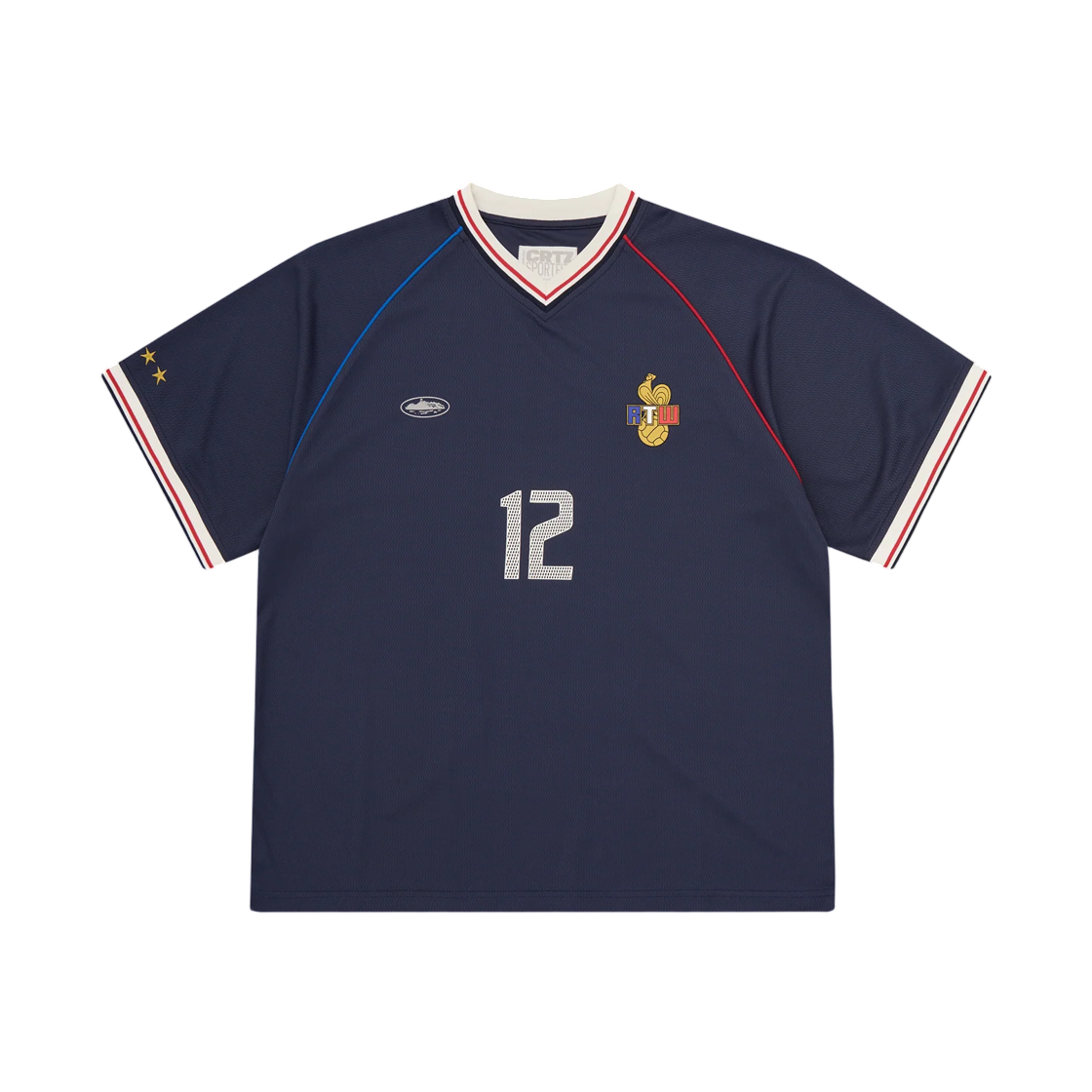 코르테이즈 프랑스 저지 네이비 화이트(Corteiz France Jersey Navy White)