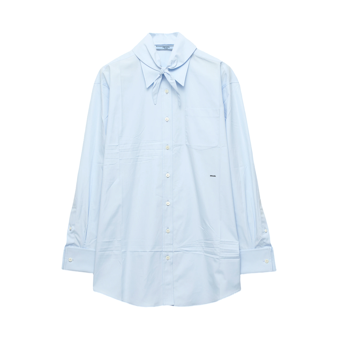 P470JR-1XV2-F0M10 (W) Prada Poplin Shirt Astro