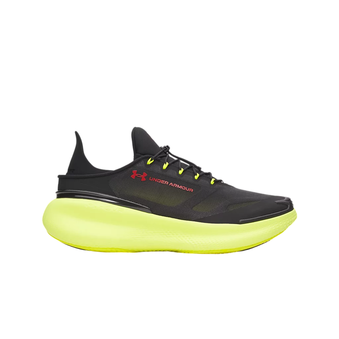 6006062-004 Under Armour UA Nova SlipSpeed Shoes Black Flash Light Anthem Red