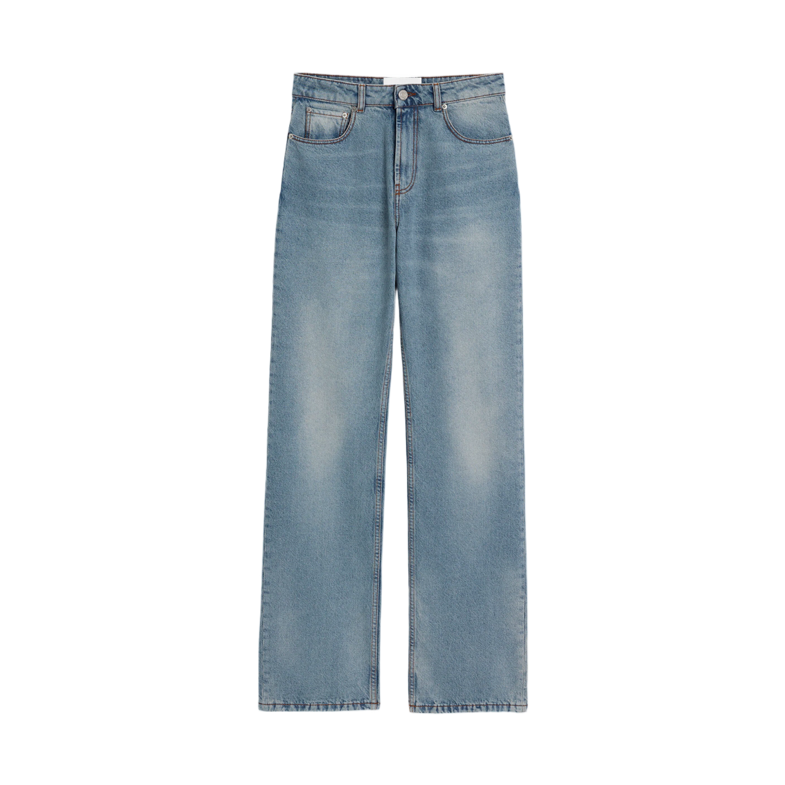 FTR942-DE0046-480 (W) AMI Blue Large Fit Cotton Jeans Used Blue