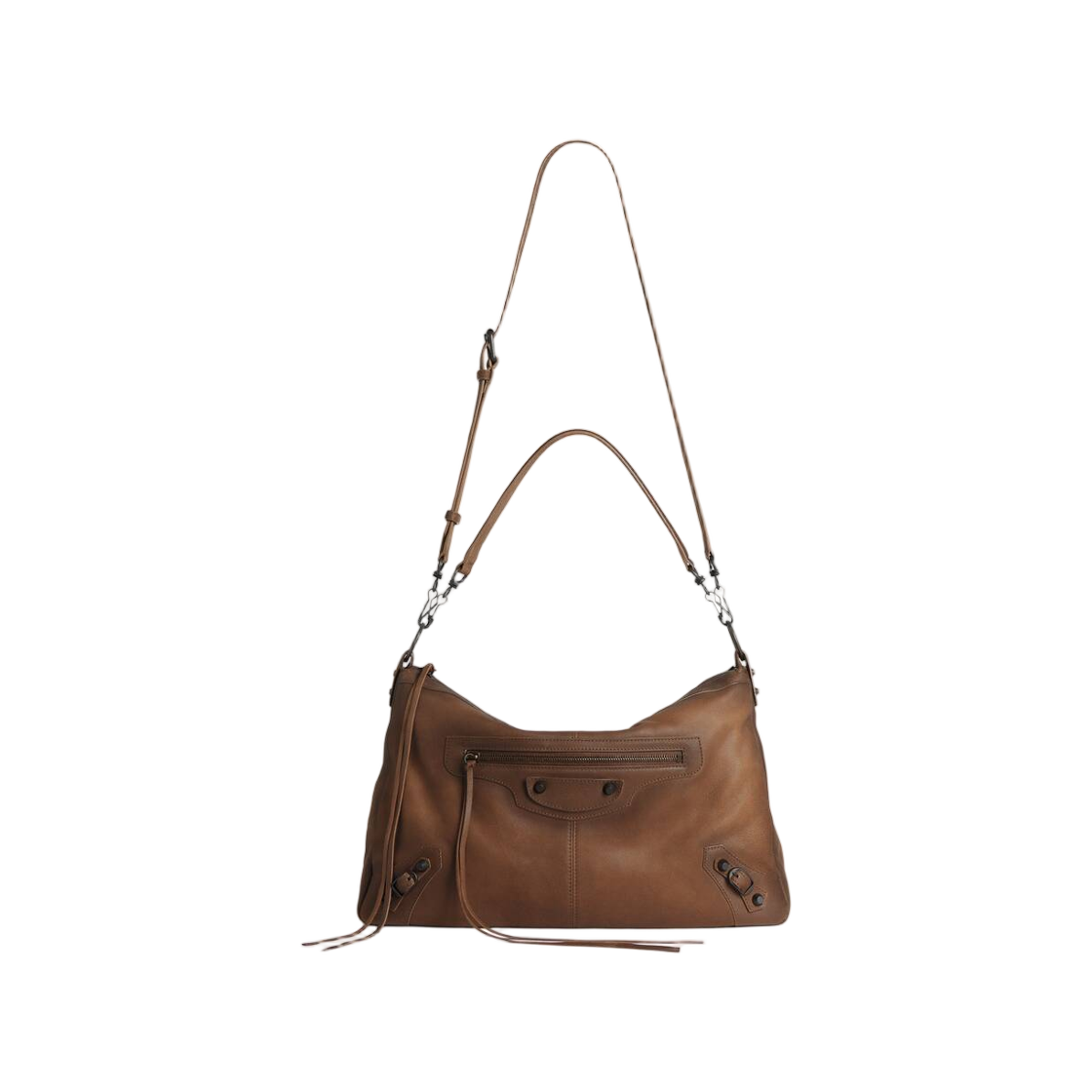 8661052ACRP2247 Balenciaga Le City Moto Bag Medium Caramel