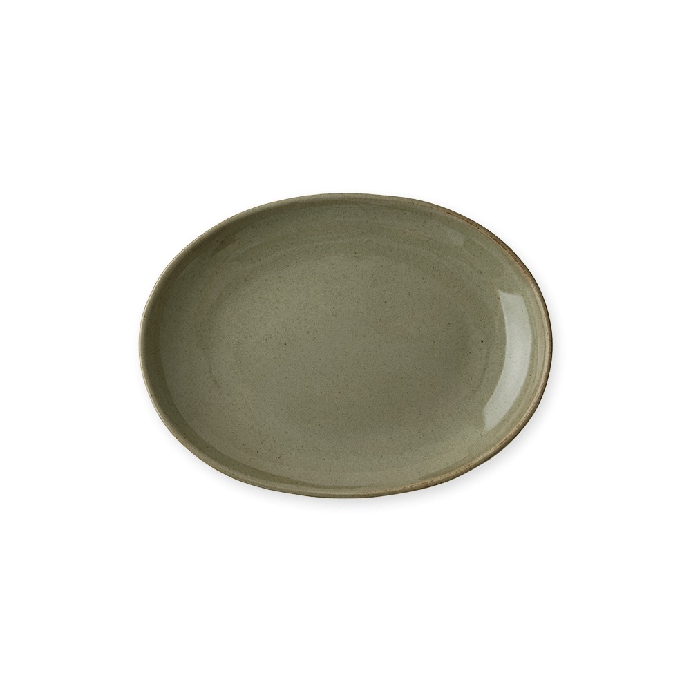 소소모소 달소담 쑥빛 오발접시(SOSOMOSO dalsodam green oval plate)