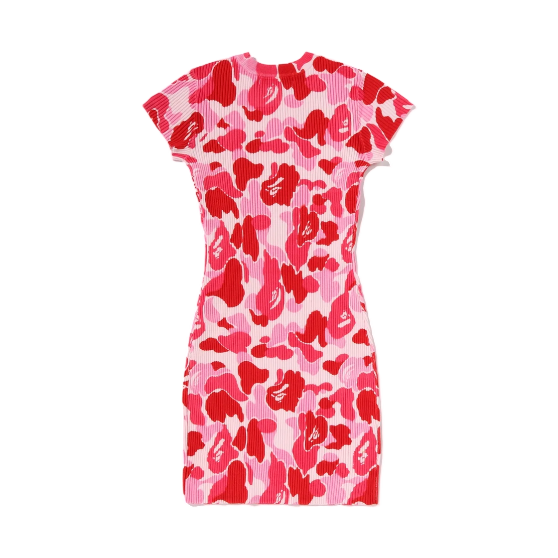 (W) 베이프 ABC 카모 베이프 로고 립 원피스 핑크((W) BAPE ABC Camo Bape Logo Rib Onepiece Pink) - 2