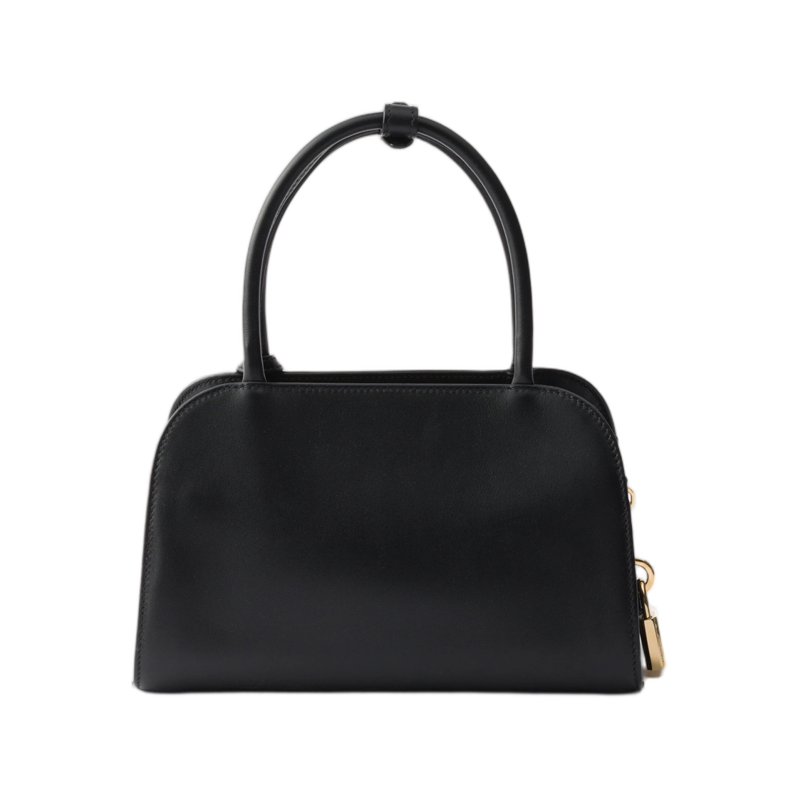 프라다 코프레 미디움 레더 핸드백 블랙(Prada Coffret Medium Leather Handbag Black) - 2