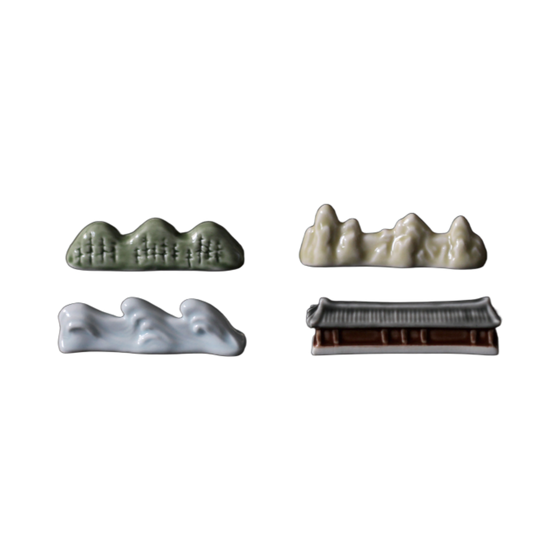 뮷즈 금강산 풍경 수저받침 세트 (4개 세트)(MU:DS Geumgangsan Landscape Chopstick Rest Set (Set of 4))