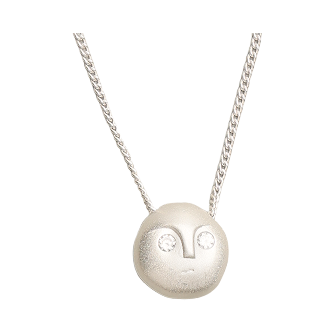 토우토우아카이브 페블 이모지 목걸이 실버(TOWTOW.ARCHIVE Pebble Emoji Necklace Silver)