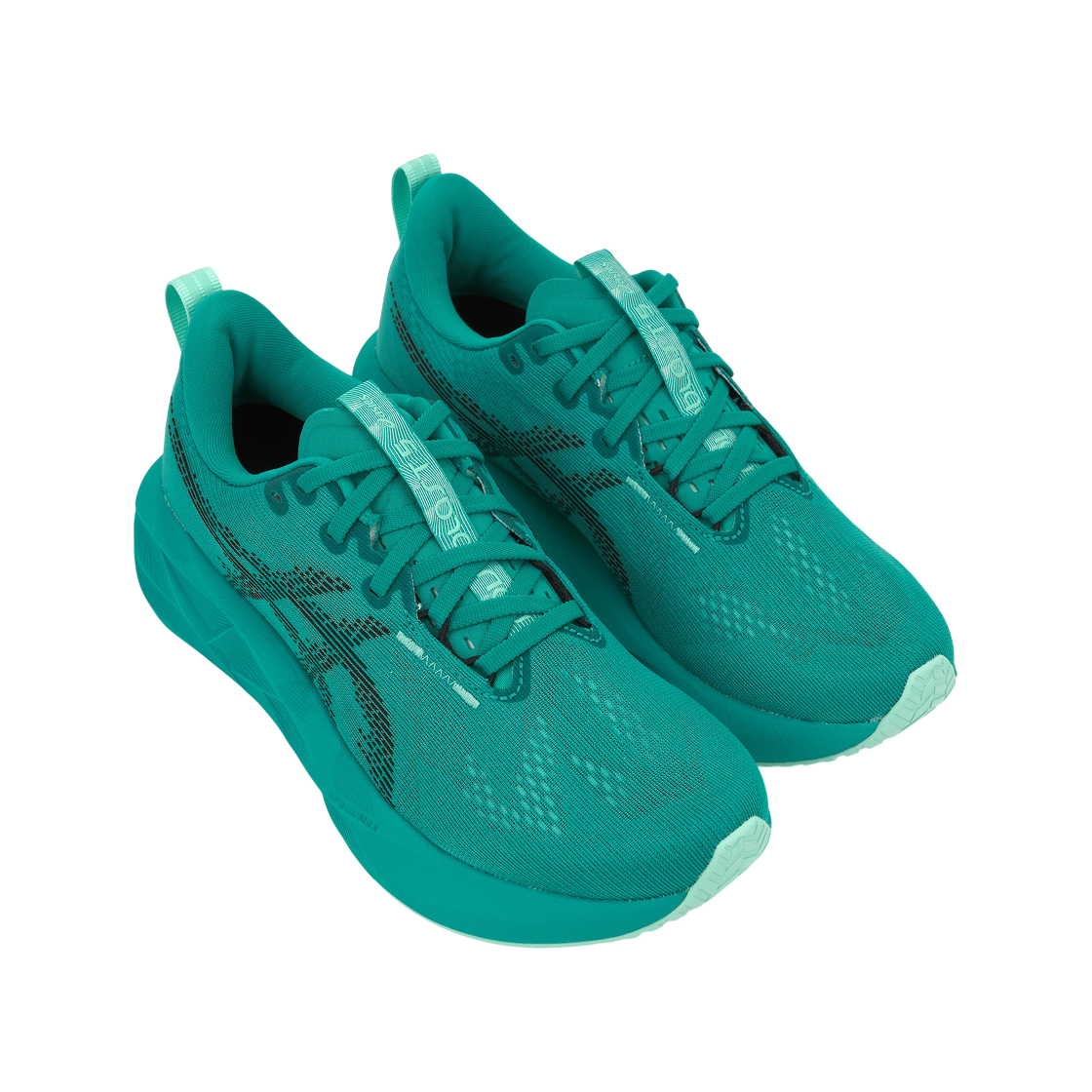 아식스 노바블라스트 5 웨이브 틸 블랙(Asics Novablast 5 Wave Teal Black) - 4