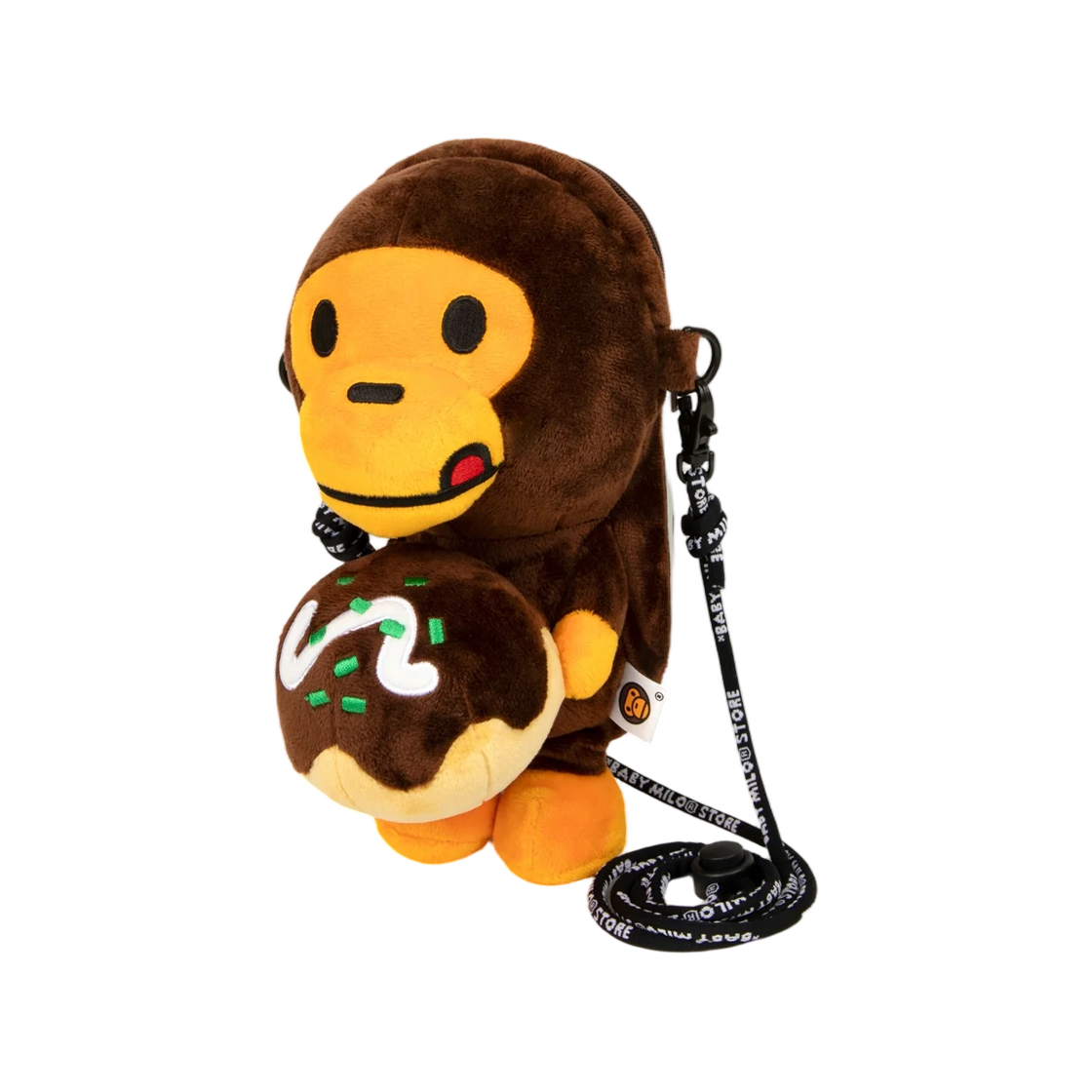 베이프 베이비 마일로 타코야키 플러시 인형 모바일 폰 백 브라운(BAPE Baby Milo Takoyaki Plush Doll Mobile Phone Bag Brown) - 2