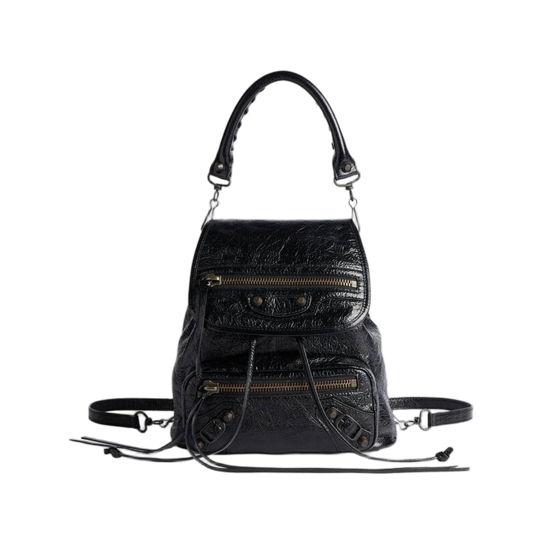 A006Q22ACRZ1000 Balenciaga Le City Backpack Mini Black