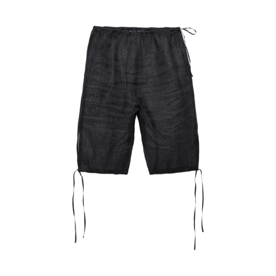 SP6635-6505-F0002 (W) Prada Organdy Bermudas Black
