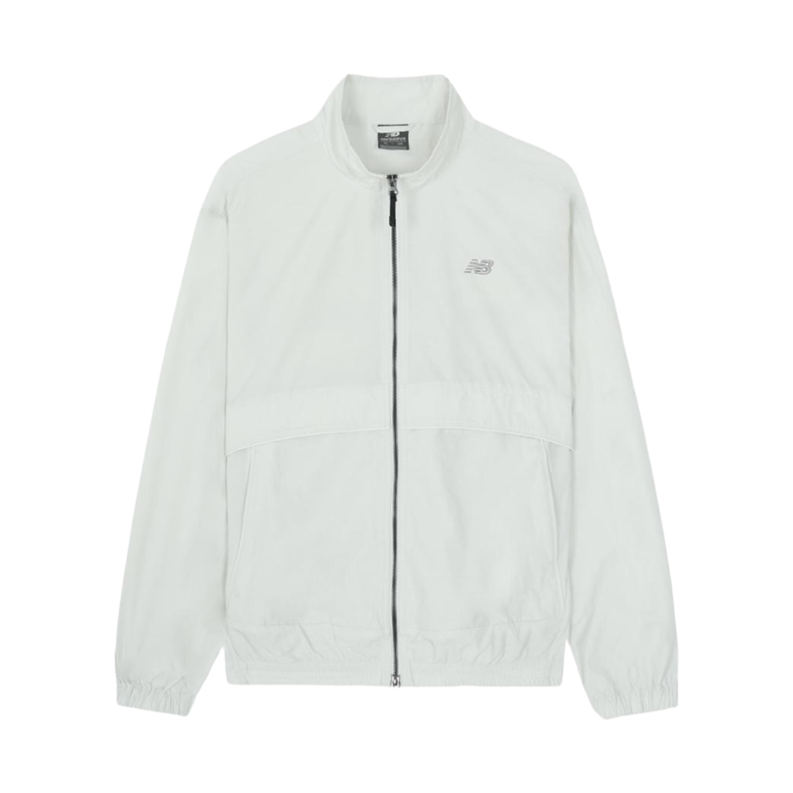 NBNAG31803-16 New Balance Essentials Heritage Stand Neck Warm Up Jacket Light Grey