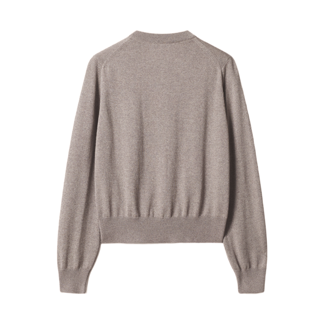 (W) 메종 키츠네 더블 폭스 헤드 레귤러 가디건 토프 멜란지((W) Maison Kitsune Double Fox Head Regular Cardigan Taupe Melange) - 2