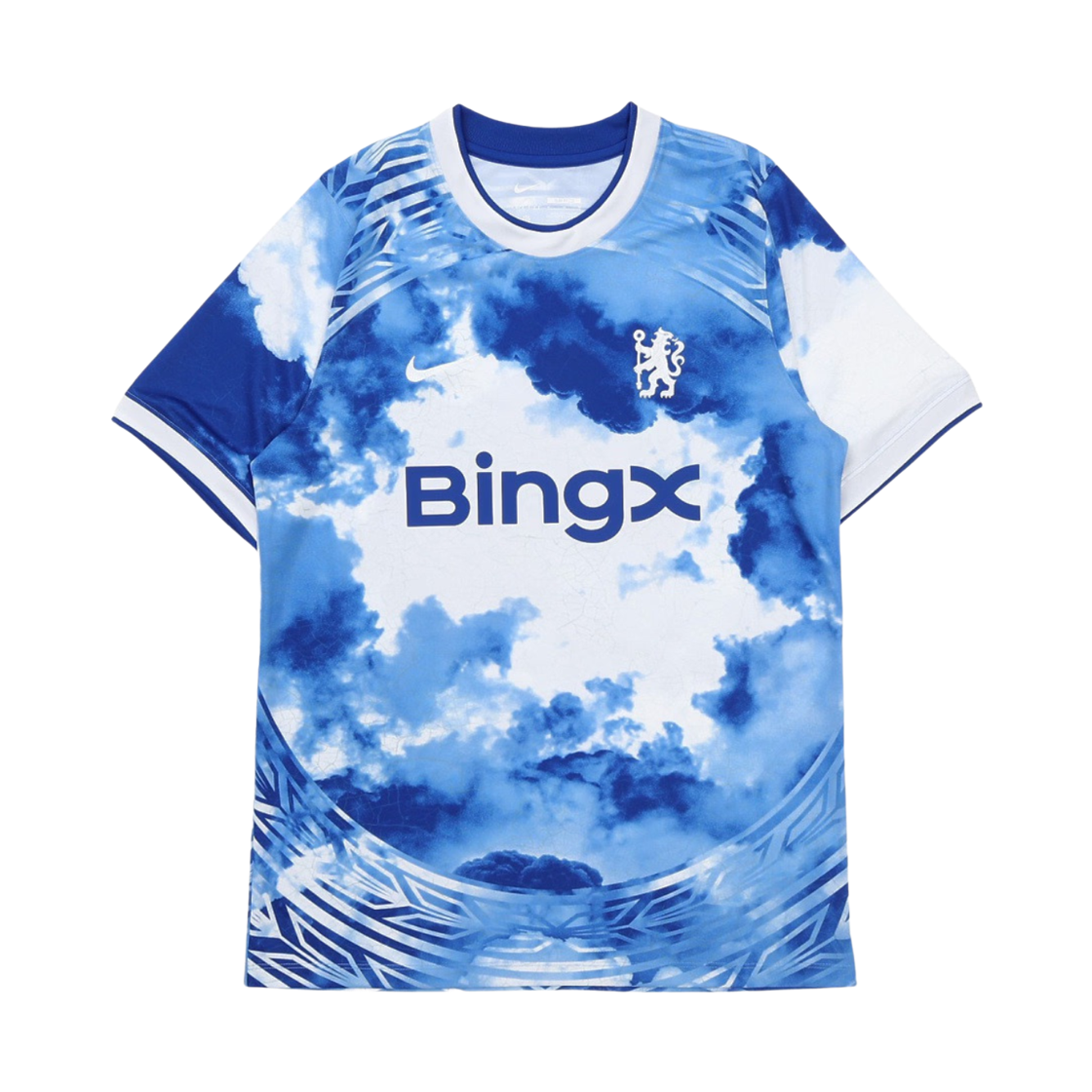 II3120-101 Nike Chelsea FC Dri-Fit Football Pre-Match Top White Bright Blue (II3120-101) (Non Marking Ver.)