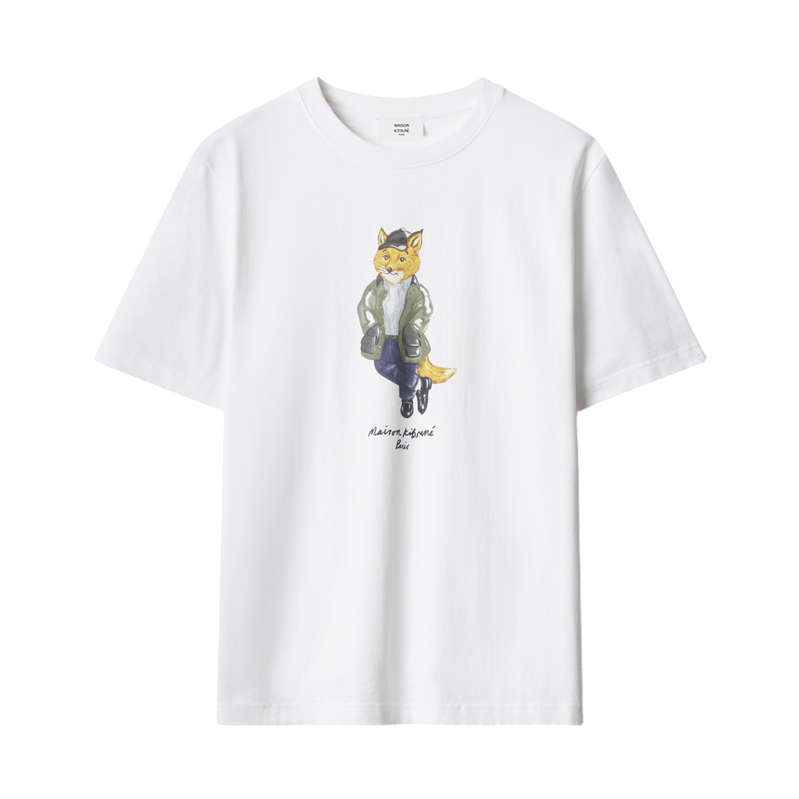 MRMJT22KJ7025-P100 Maison Kitsune Weekend Fox Comfort T-Shirt White