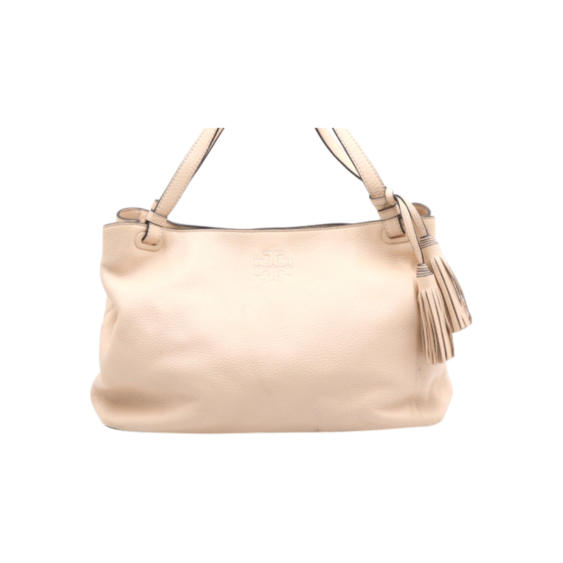 ITKPMRMDNJCG Tory Burch Pink Leather Amanda Logo Tassel Tote Bag AA46657