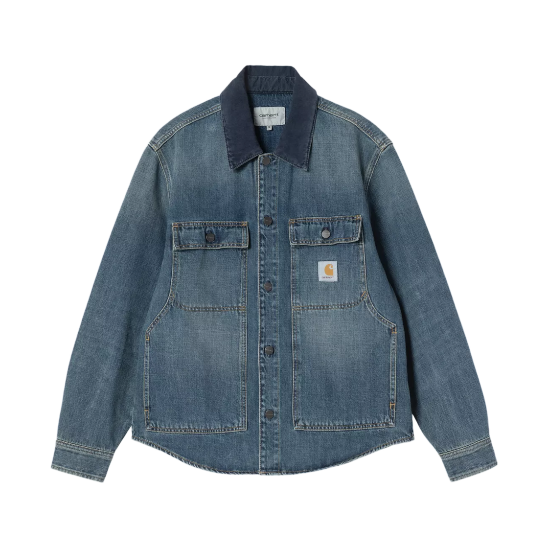 I037532-453-4Q Carhartt WIP Oakland Shirt Jac Blue Dark Navy