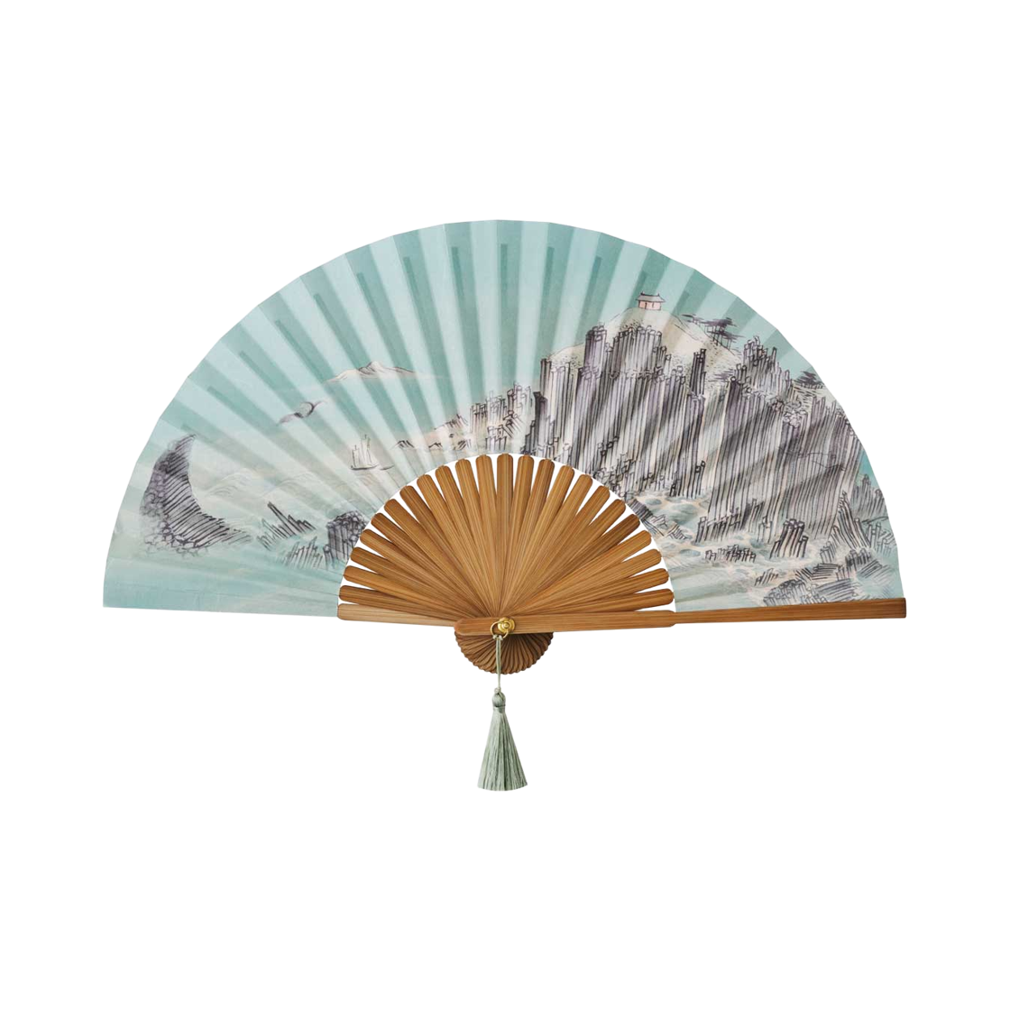 뮷즈 접이 부채 해산도첩(MU:DS Folding Fan Haesandochup)