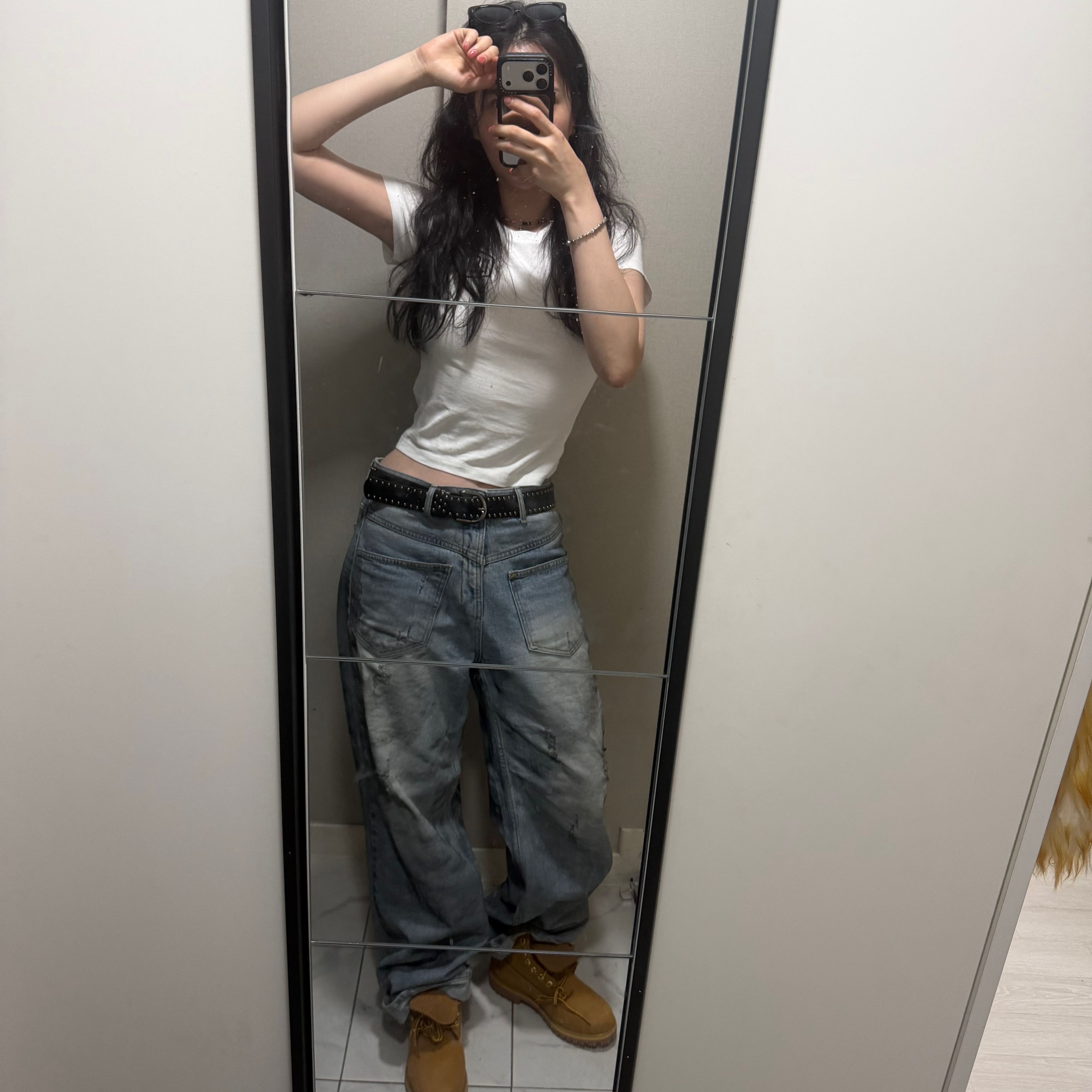 (W) Deus Ex Machina Seoul College Address Crop T-Shirt White, Timberland Premium 6 inch Waterproof Boot Wheat Nubuck - Wide 착용 스타일