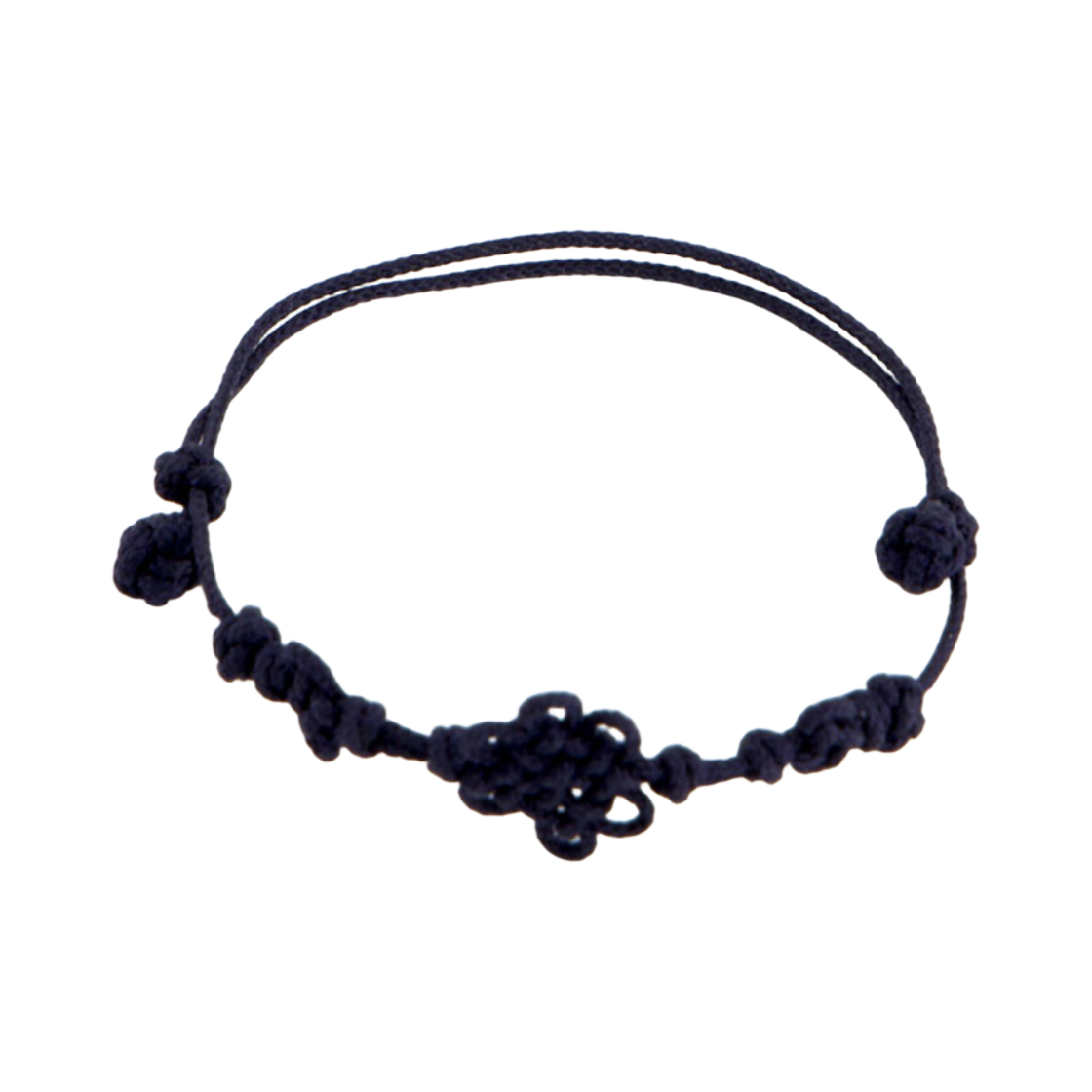 뮷즈 국화 매듭 팔찌 네이비(MU:DS Chrysanthemum Knot Bracelet Navy) - 1