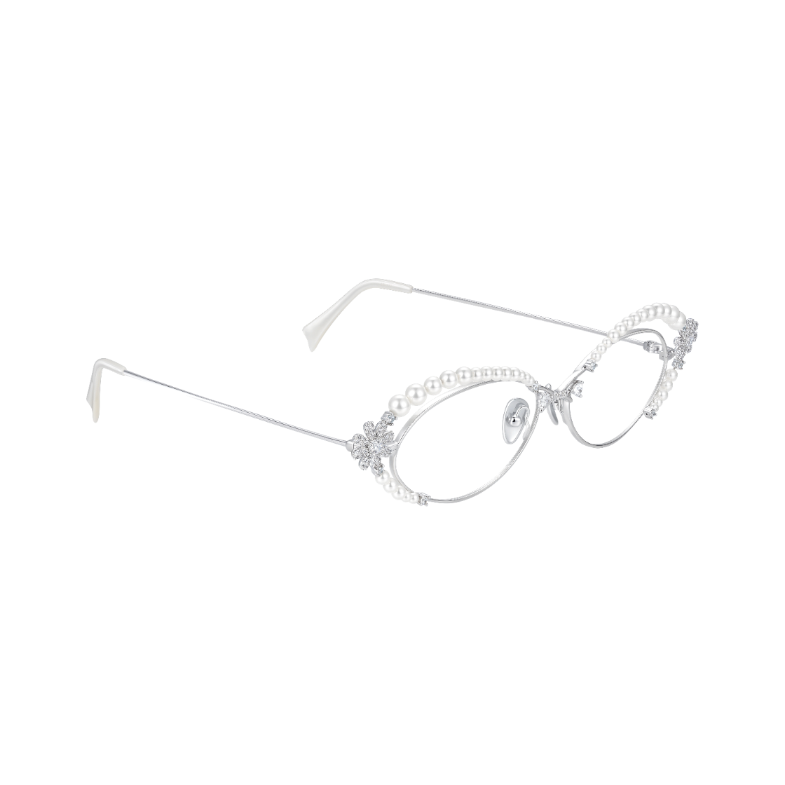 위민 데이지 펄 글래스 실버 - 26FW(Yvmin Daisy Pearl Glasses Silver - 26FW) - 2