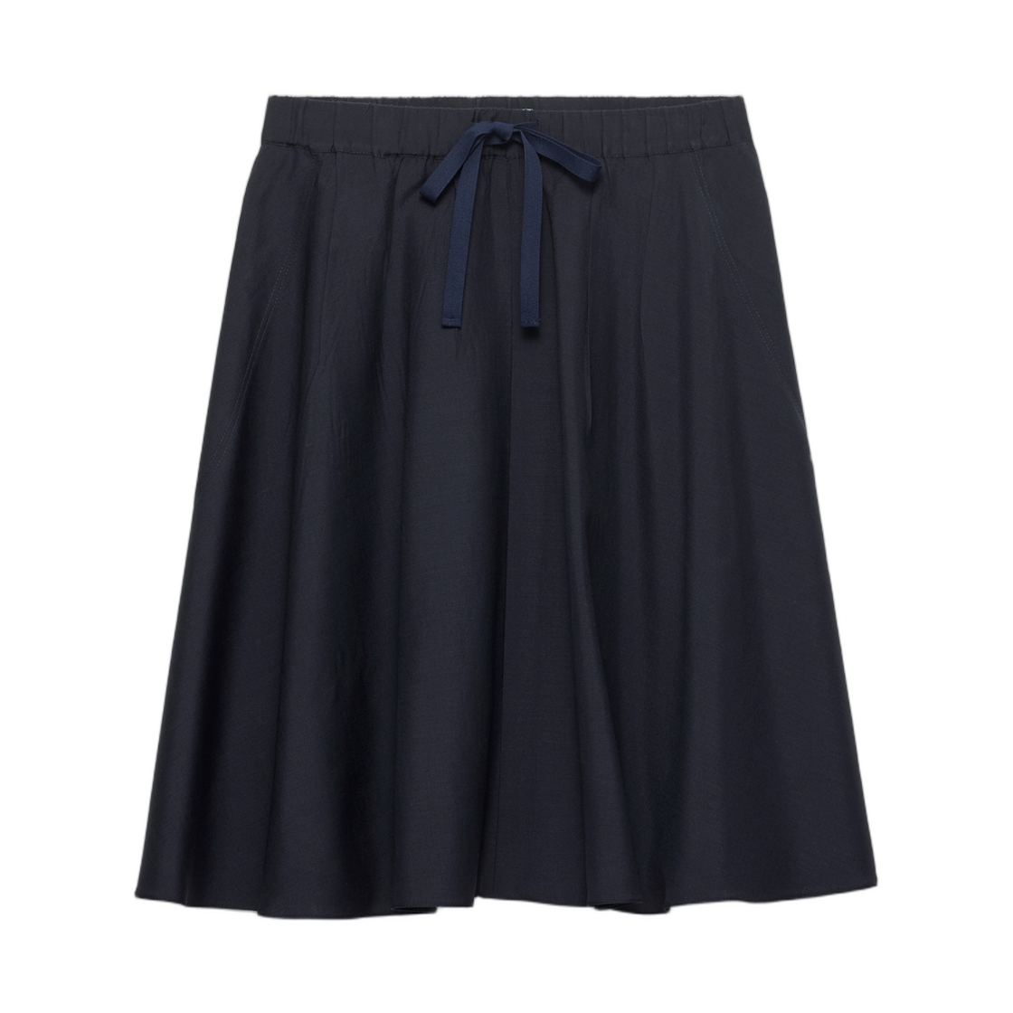 P10C2-17LK-F0008 (W) Prada Light Mohair Skirt Navy