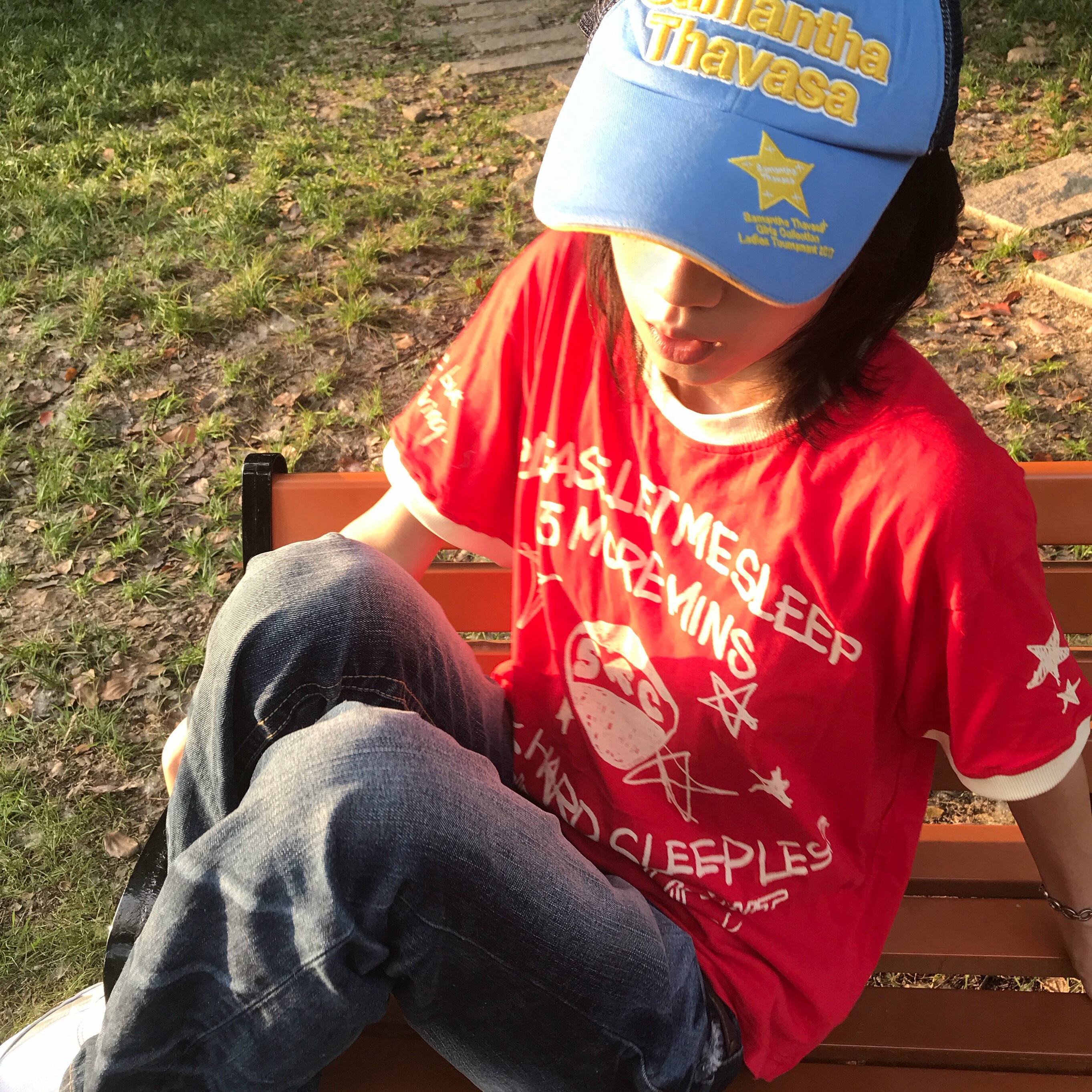 STEEPC Sunday*Ringer T-shirts 착용 스타일 - 1