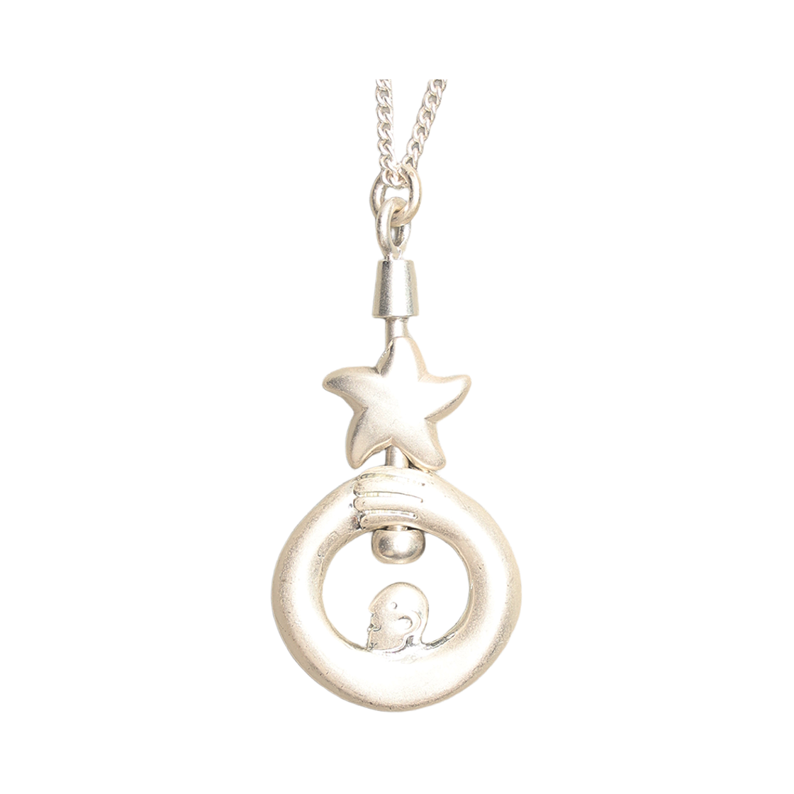 토우토우아카이브 필라르 가디언 목걸이 실버(TOWTOW.ARCHIVE Pilar Guardian Necklace Silver)