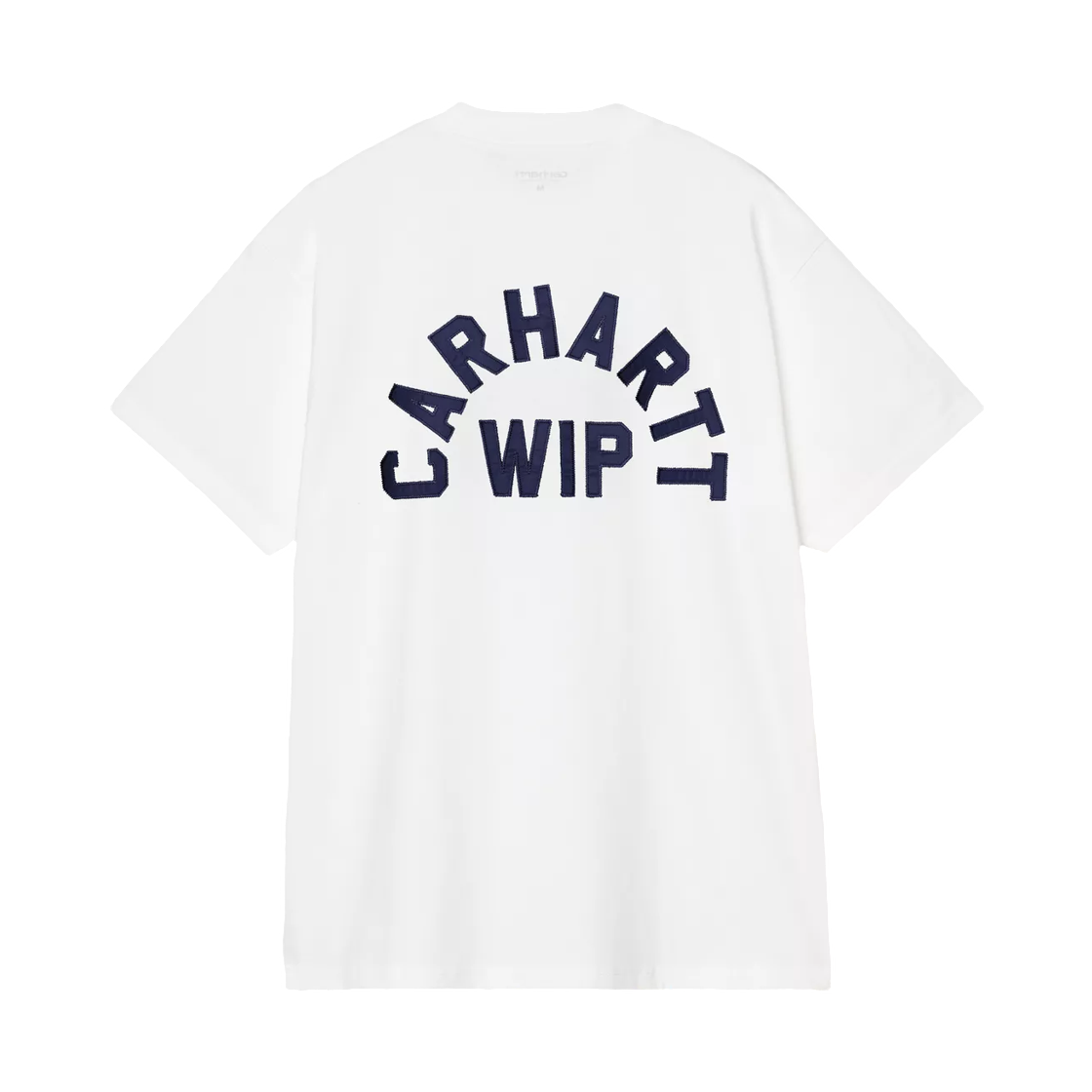 칼하트 WIP 숏슬리브 아치 스크립트 티셔츠 화이트 다크 네이비(Carhartt WIP S/S Arch Script T-Shirt White Dark Navy) - 2