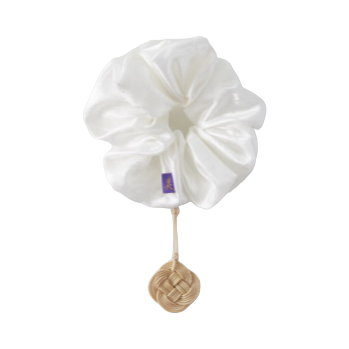 뮷즈 전통매듭태슬 헤어슈슈 무궁화(MU:DS Traditional Knot Tassel Hair Scrunchie Rose of Sharon)