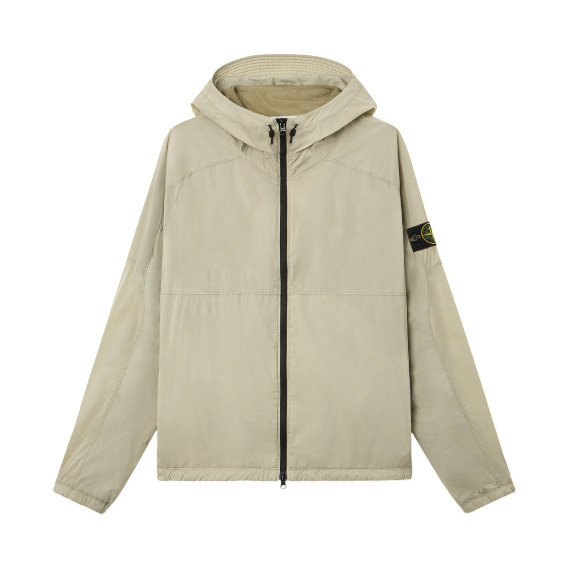 L2S15Q1000-20S0474-V0095 Stone Island Q100020 Ultralight Nylon Stretch-TC Hooded Jacket with Anti-Drop Finish Sand - 26FW