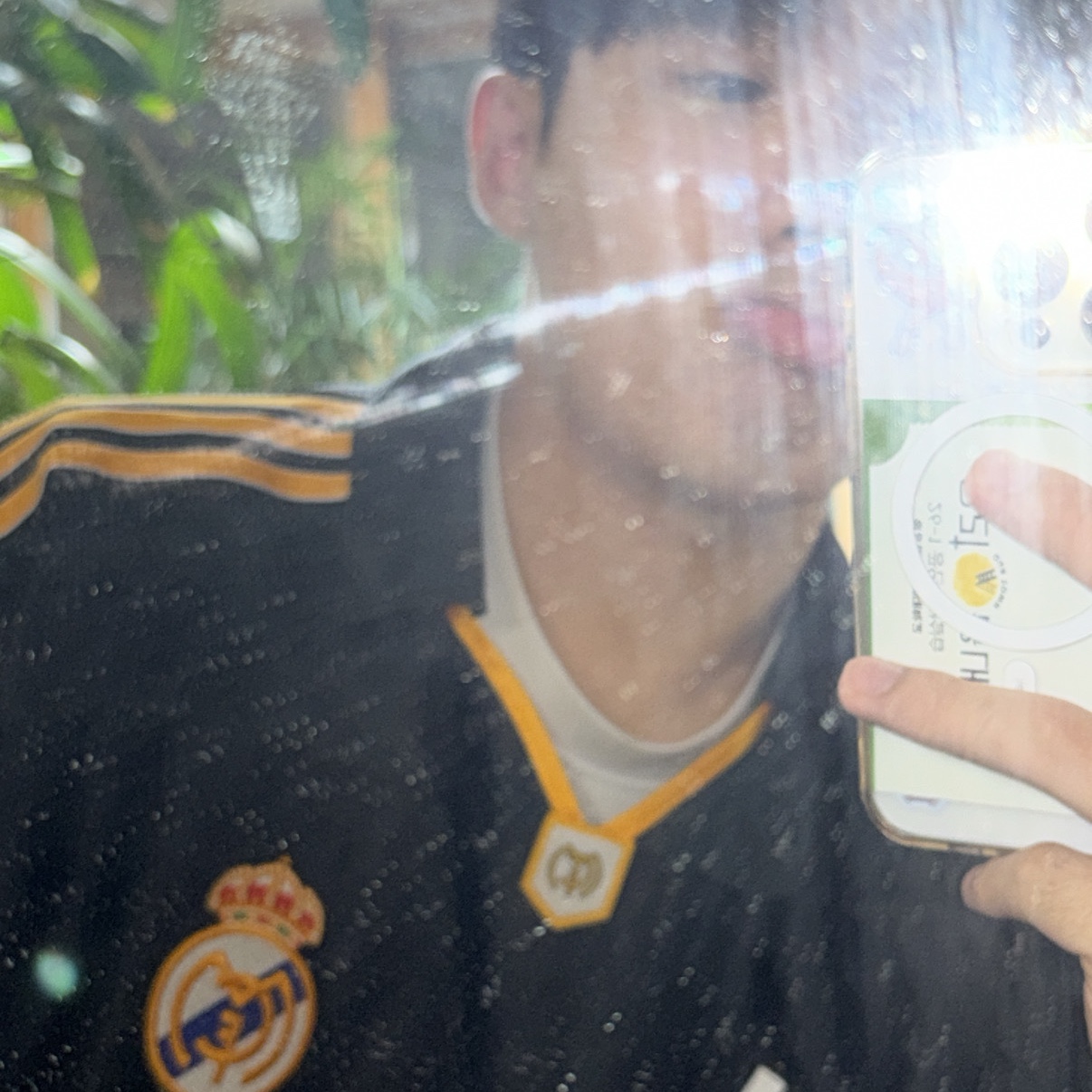 Adidas Real Madrid 99/00 Away Jersey Black - KR Sizing (Non Marking Ver.) 착용 스타일