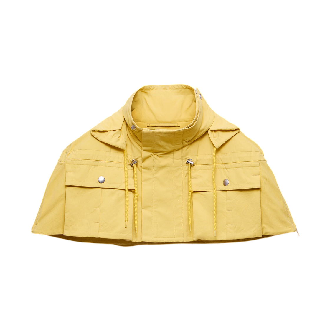 SGD236-199Y-F0010 Prada Technical Fabric Capelet Yellow