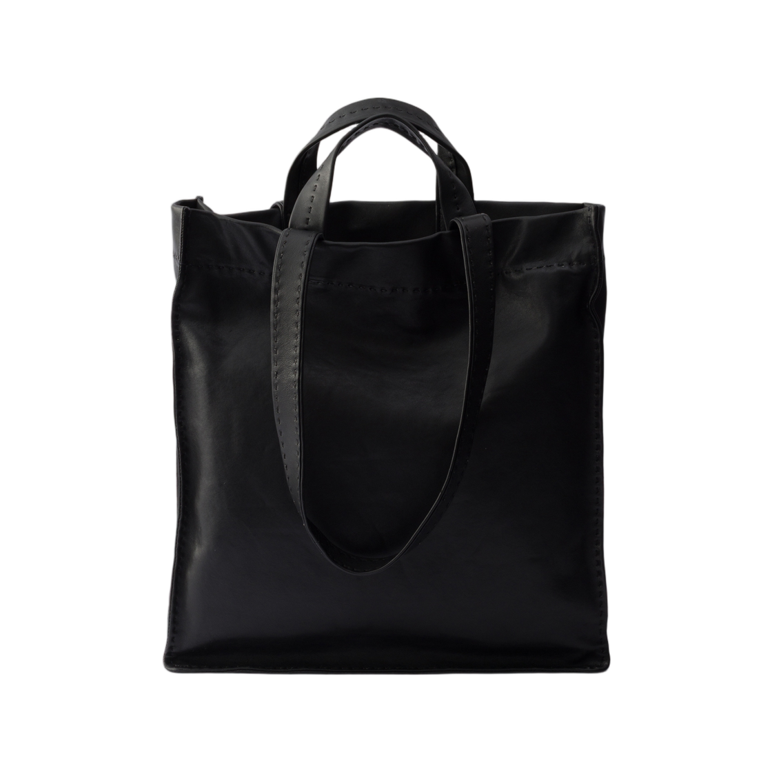 프라다 나파 레더 토트백 블랙(Prada Nappa Leather Tote Bag Black) - 2