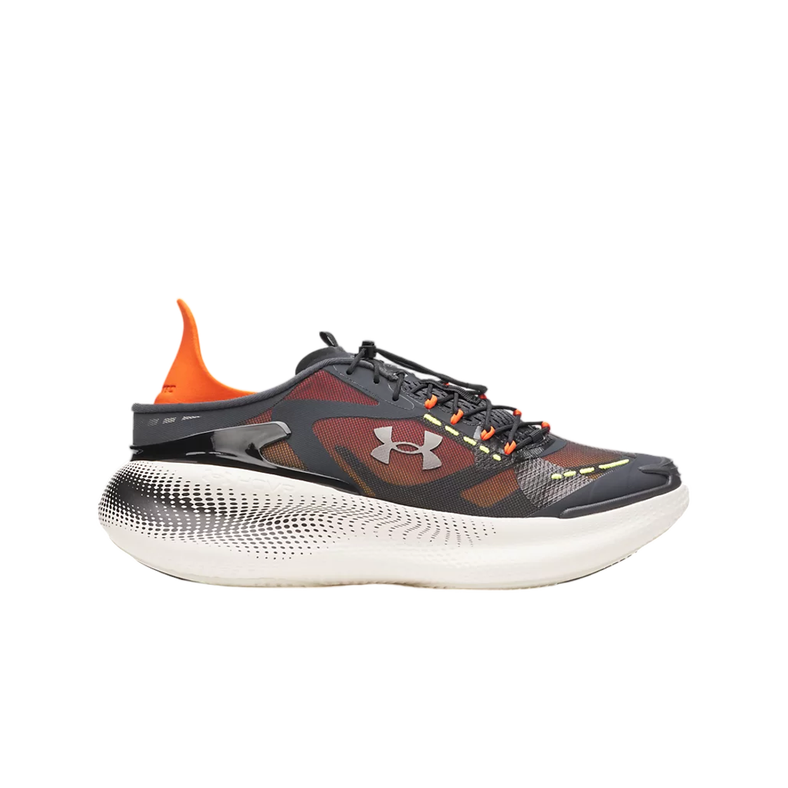 6006061-016 Under Armour UA Echo SlipSpeed Shoes Anthracite Dark Orange Metallic Black