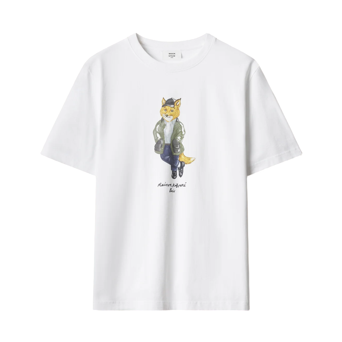 메종 키츠네 위켄드 폭스 컴포트 티셔츠 화이트(Maison Kitsune Weekend Fox Comfort T-Shirt White) - 2