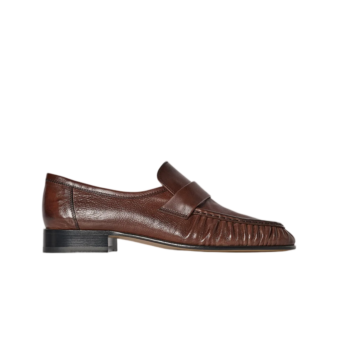 (W) 더 로우 소프트 로퍼 체스트넛((W) The Row Soft Loafer Chestnut)